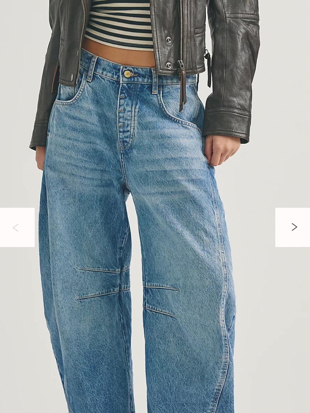 We The Free Light Blue Wide-Leg Jeans
